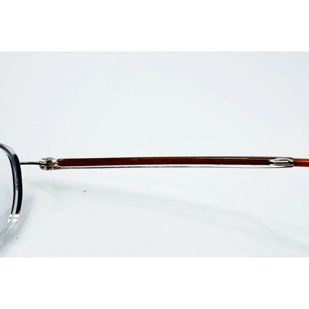 Unbranded Eyeglasses Frames Mens Silver Half Rim Rectangle 44550 Small